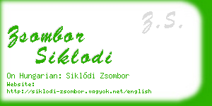 zsombor siklodi business card