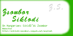 zsombor siklodi business card